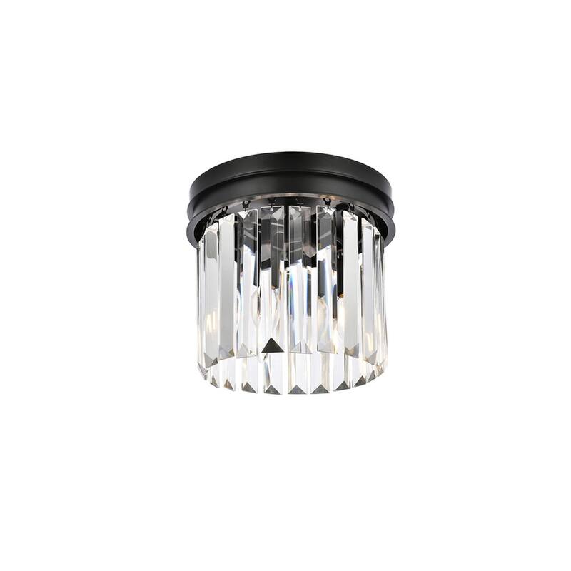 Royce Edge 3-Light Matte Black Flush Mount