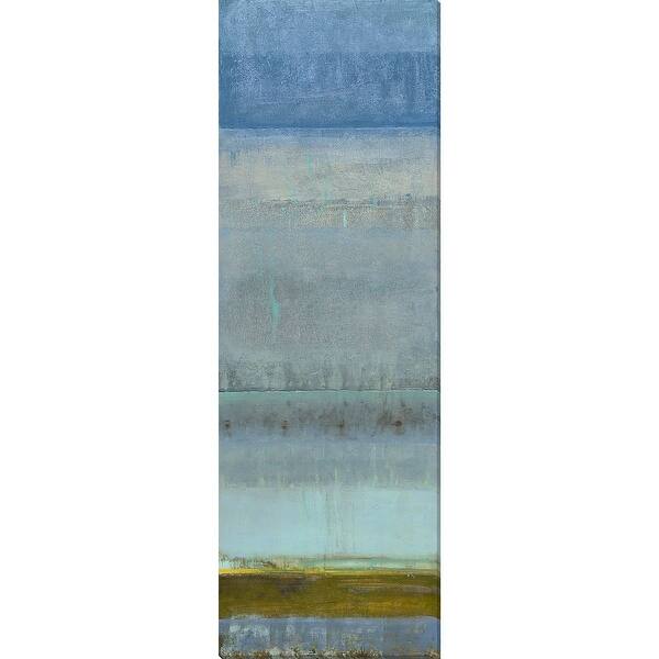 Shop Blue And Brown Rectangular Canvas Wall Art Decor 18 X 6 Free Shipping Today Overstock 28691887
