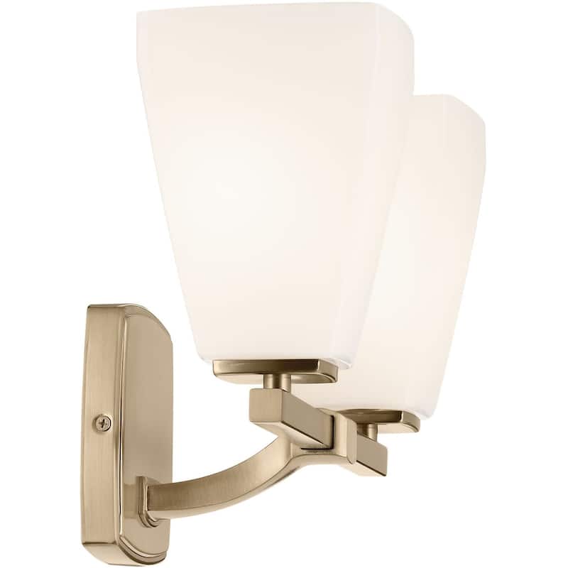 Kichler 55215 Marant 2 Light 14" Wide Vanity Light with Opal Glass