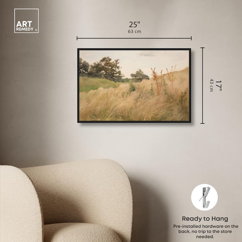 Cogon Grass Breeze I Canvas by Art Remedy