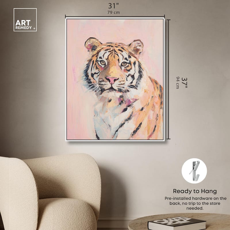 Quiet Tiger Canvas by Art Remedy
