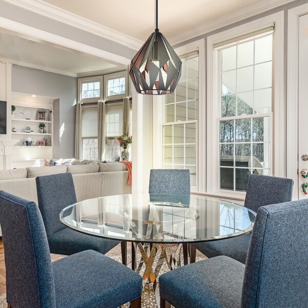 Eglo copper pendant light discount