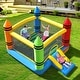 preview thumbnail 6 of 4, Inflatable Bounce House Kids Jumping Castle w/ Slide& Ocean Balls - Colorful