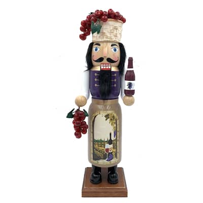 14" Tuscan Wine Nutcracker