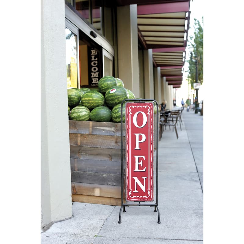 Free-Standing Versatile Metal Framed 2-Sided Sign