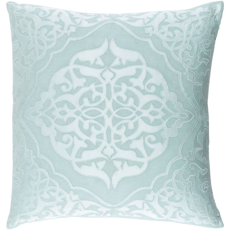 Decorative Fort Collins Mint 22-inch Throw Pillow Cover