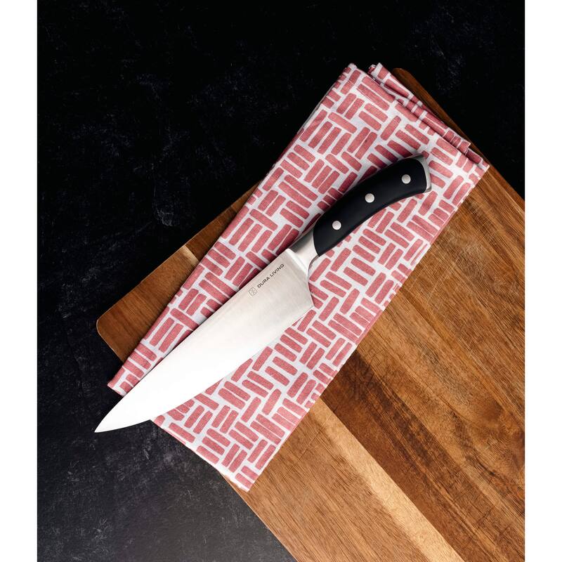 Dura Living Elite 3-Piece Kitchen Knife Set - Forged German Steel Blades, Includes Chef, Utility, and Paring Knives