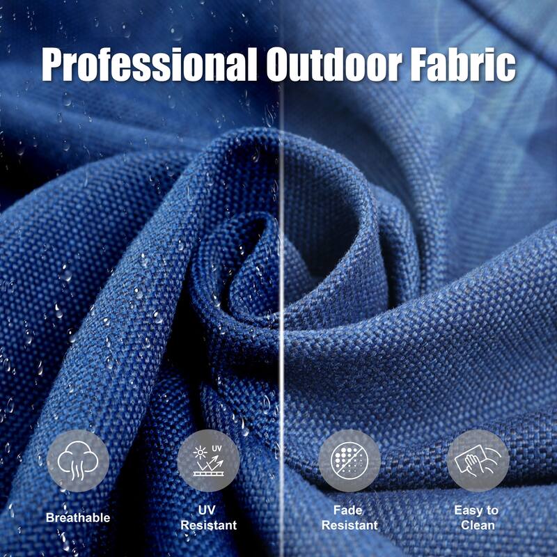 Pocassy Swivel Chair Table with Outdoor Ottoman Set.