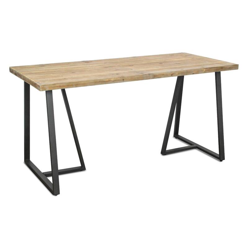 Rectangular Banquet Table - 59.75" - Brown and Black