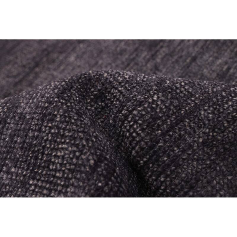 ECARPETGALLERY Hand-knotted Pak Finest Gabbeh Dark Navy Wool Rug - 8'0 x 9'10