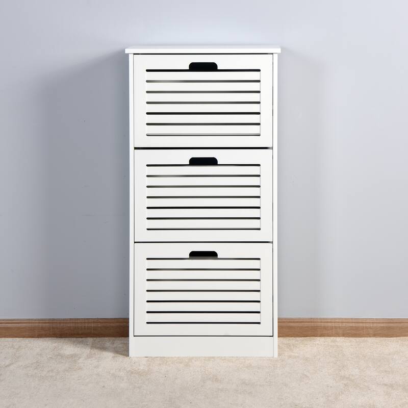 Wooden Shoe Cabinet for Entryway Storage Cabinet