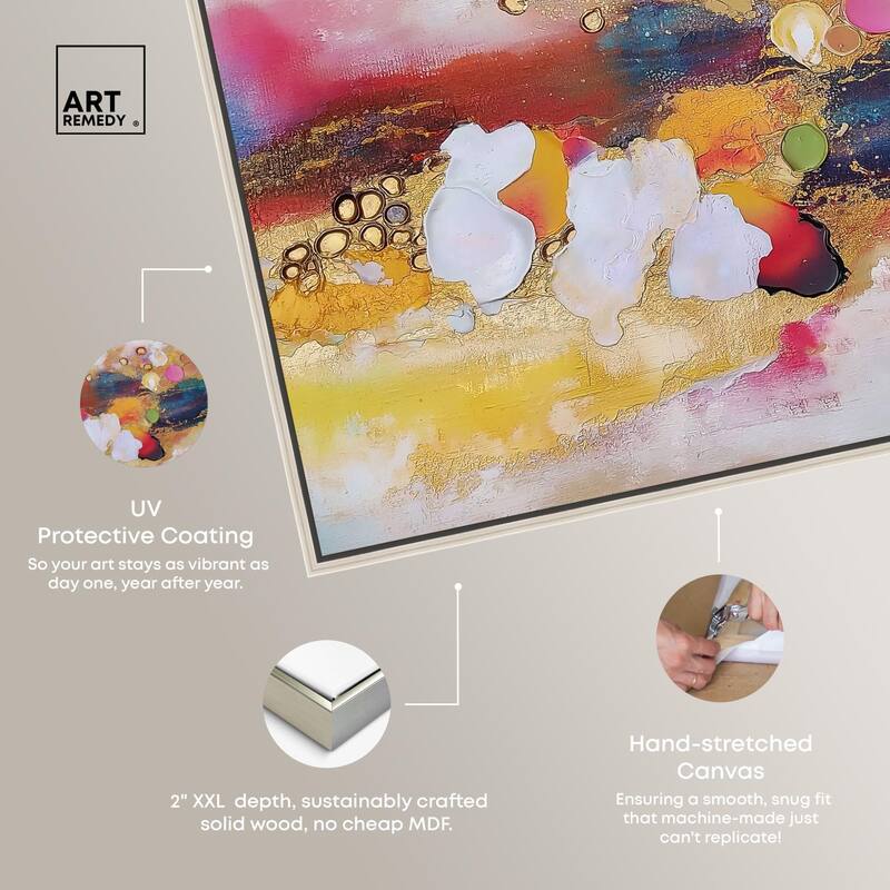 Vibrant Dabs I Canvas by Art Remedy
