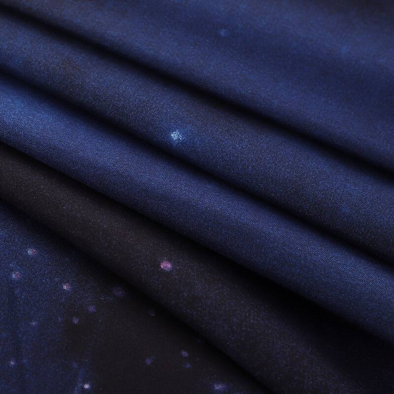 2 piece Fuchsia Comforter Duvet Cover Set 3D Printed Space Themed