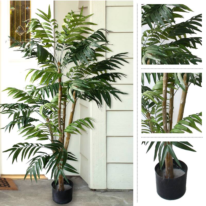 5 Foot Artificial Tropical Potted Palm Tree
