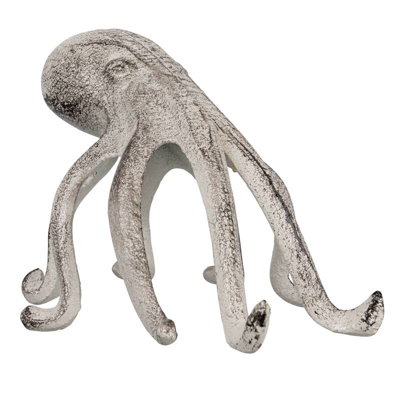 Cast Iron Octopus Figurine Phone/Tablet Holder - 5.9"L x 5.3"W x 4.8"H
