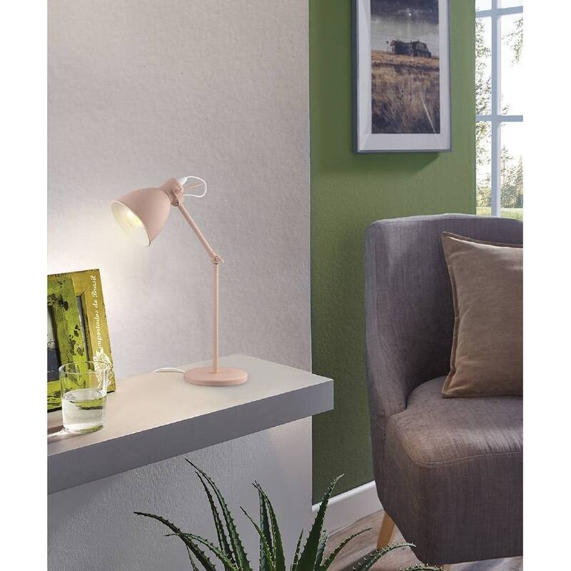 Eglo Priddy Pastel 1-light Pastel Apricot Desk Lamp - Pastel Apricot