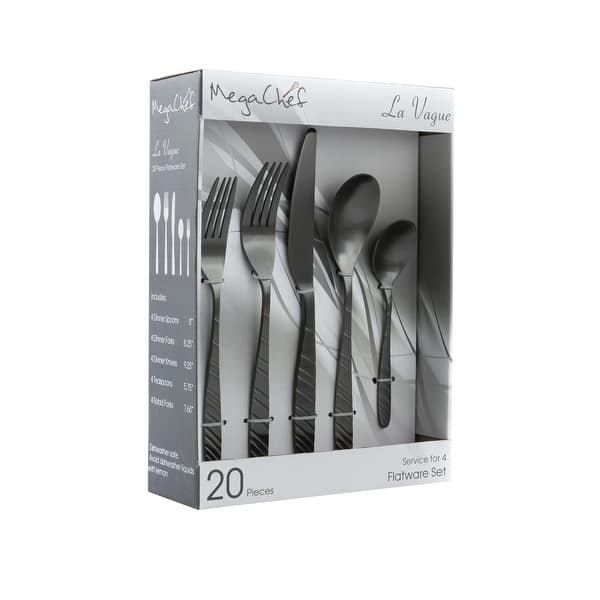 https://ak1.ostkcdn.com/images/products/is/images/direct/ff16c4891cd67b18d72c501e97af34479a854663/MegaChef-La-Vague-20-Piece-Flatware-Utensil-Set%2C-Stainless-Steel-Silverware-Metal-Service-for-4-in-Matte-Black.jpg?impolicy=medium