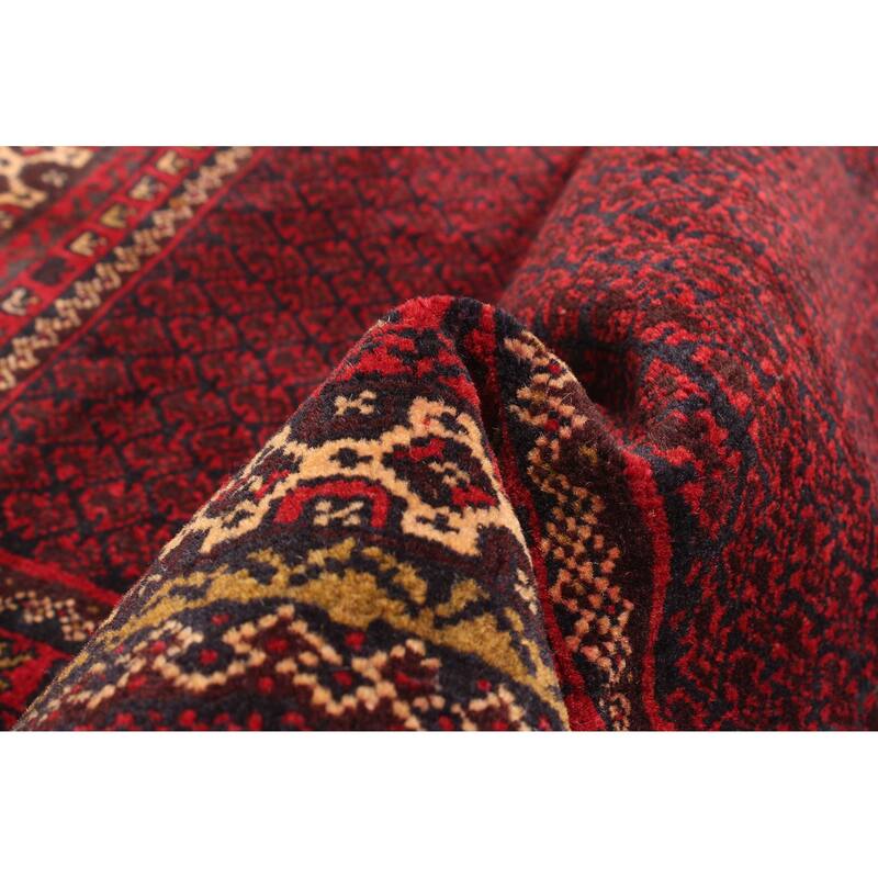 ECARPETGALLERY Hand-knotted Teimani Dark Brown Wool Rug - 3'2 x 4'7