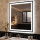 preview thumbnail 19 of 49, Extra Large Black Frame LED Bathroom Vanity Mirror with 3 Years Warranty and UL Certified 36x30