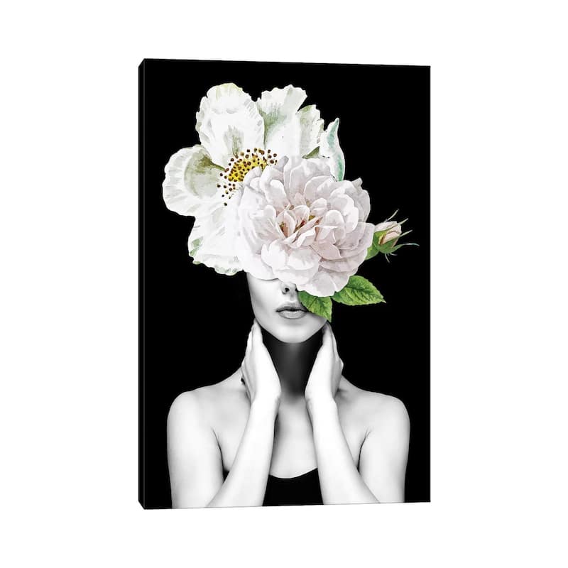 iCanvas "Woman Flowers II" by Danilo de Alexandria Canvas Print