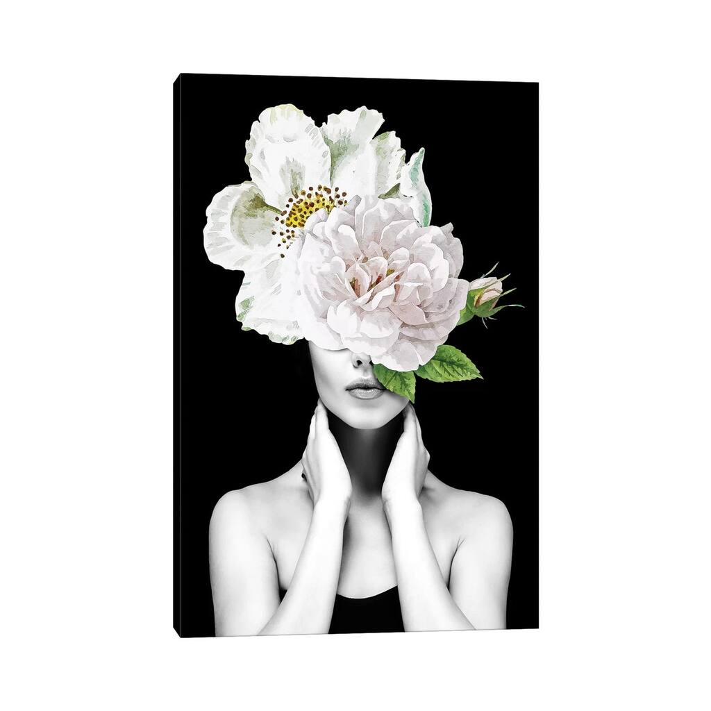 iCanvas "Woman Flowers II" by Danilo de Alexandria Canvas Print