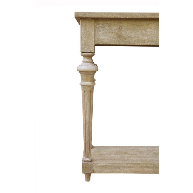 Arin 60-inch Traditional Turned Leg Console Table, Mango Hardwood