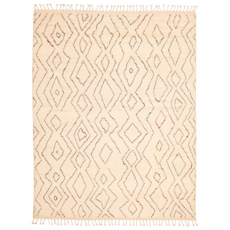 Tangier Cream Rug 7'9" x 9'10" - 7'9 x 9'10 - Cream - 7'9 x 9'10