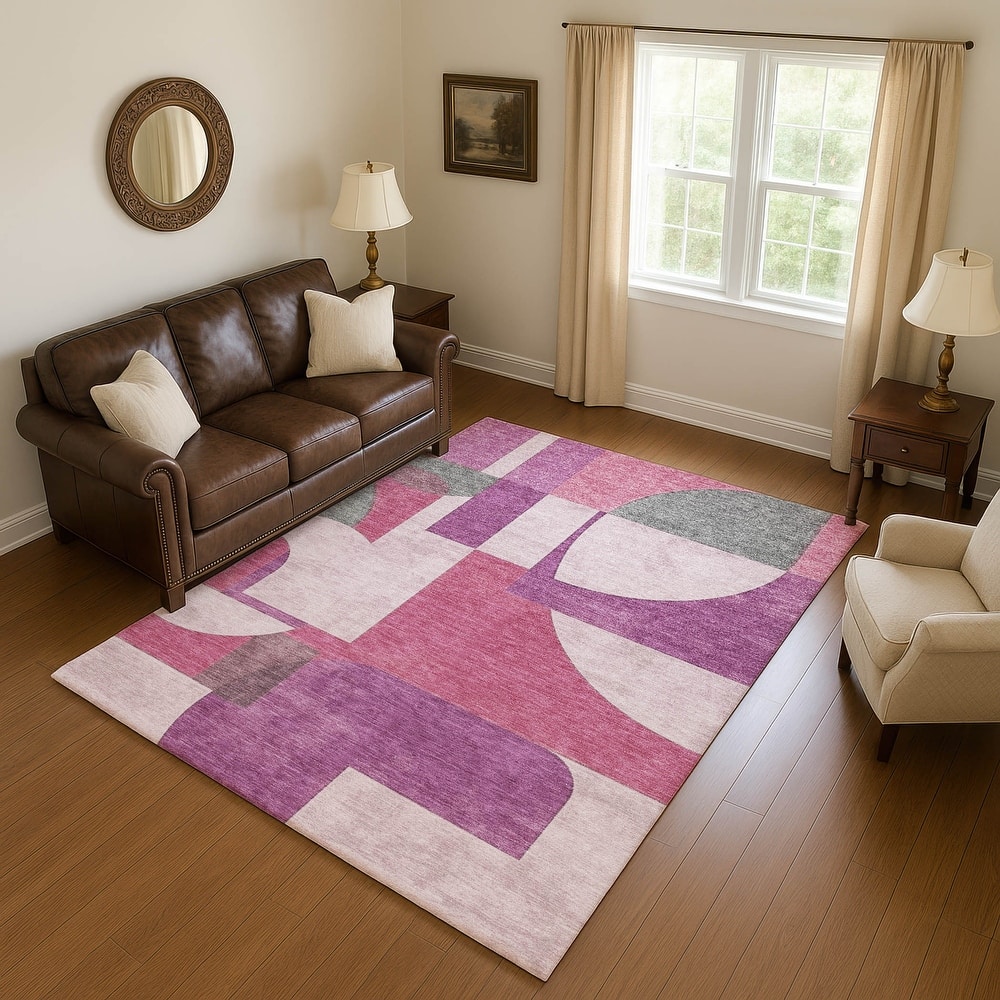 Premium Washable Super Soft Geo Modern Mayfield Rug