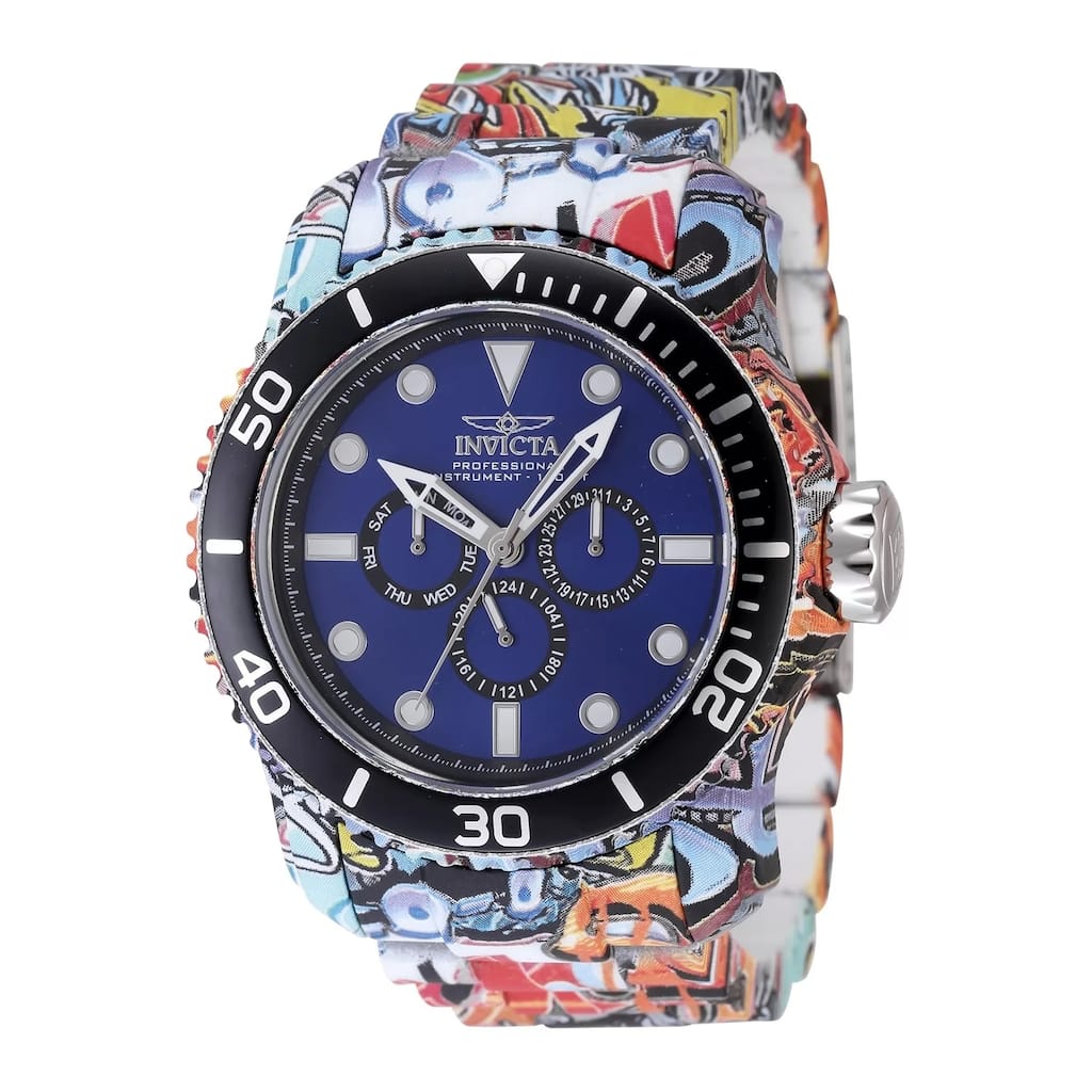 Invicta Men's 47856 Pro Diver Quartz Chronograph Blue, Black Dial Watch
