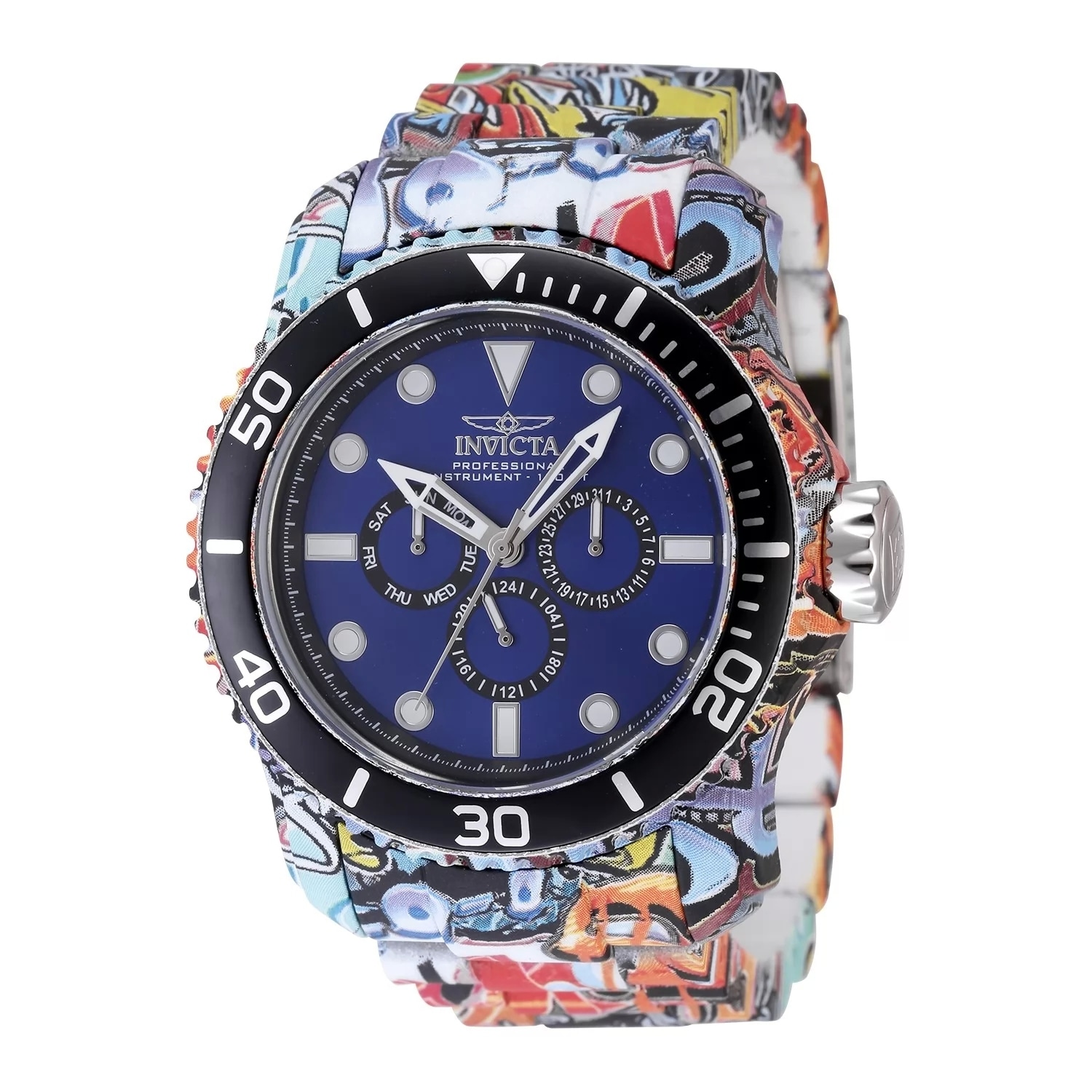 Invicta Men's 47856 Pro Diver Quartz Chronograph Blue, Black Dial Watch