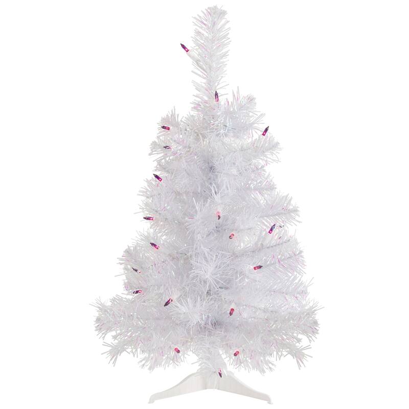 Pre-Lit Canadian Pine Commercial Size Christmas Wreath - 12' - Purple Light