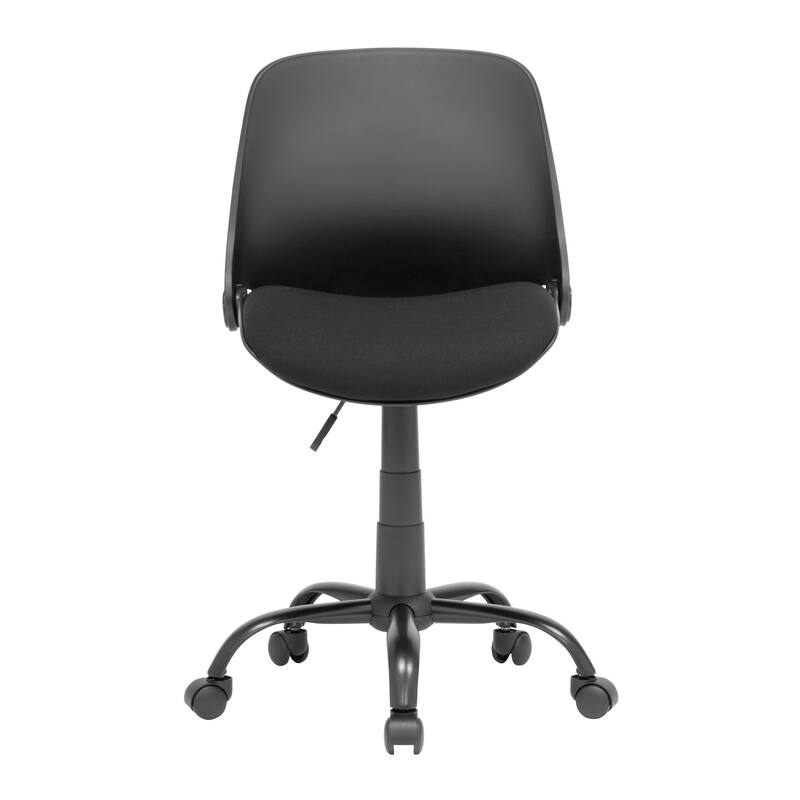 Calico Designs Office Task Chair with Fold-Down Back - Black