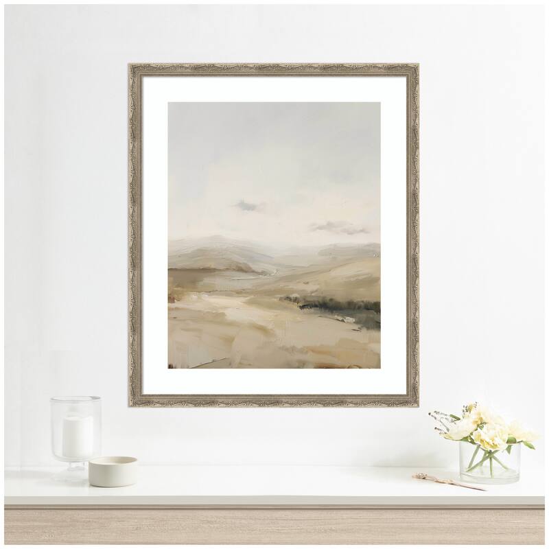 Kate and Laurel Fading Fields I by Amy Lighthall Framed Wall Art Print