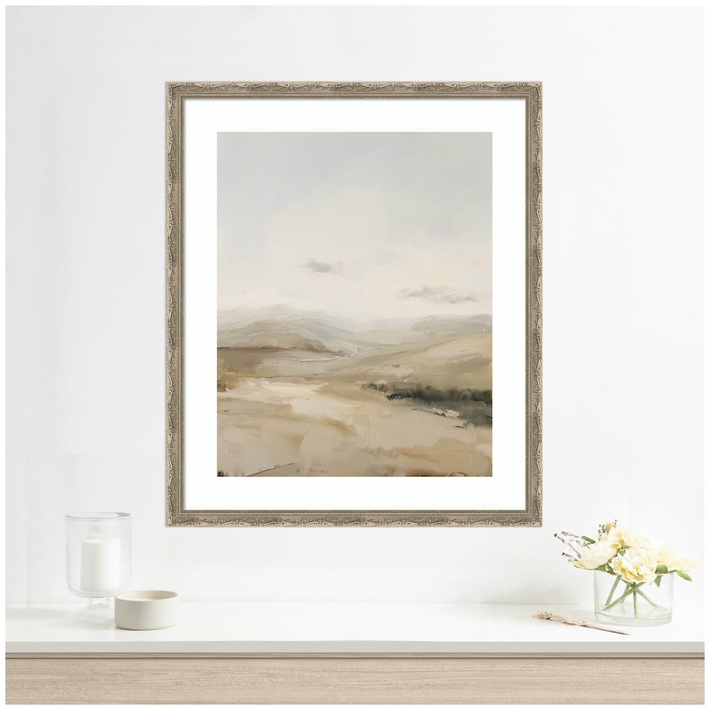 Kate and Laurel Fading Fields I by Amy Lighthall Framed Wall Art Print