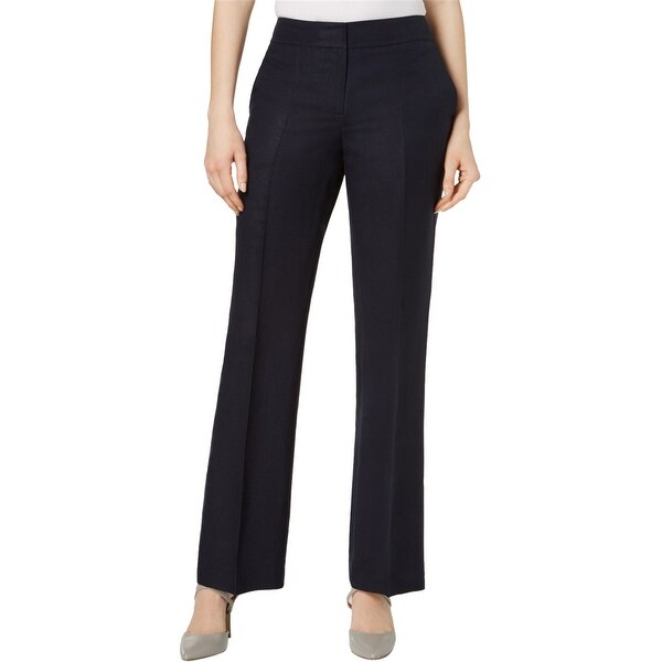 Nine West Womens Neo Classic Dress Pants, blue, 6. Opens flyout.