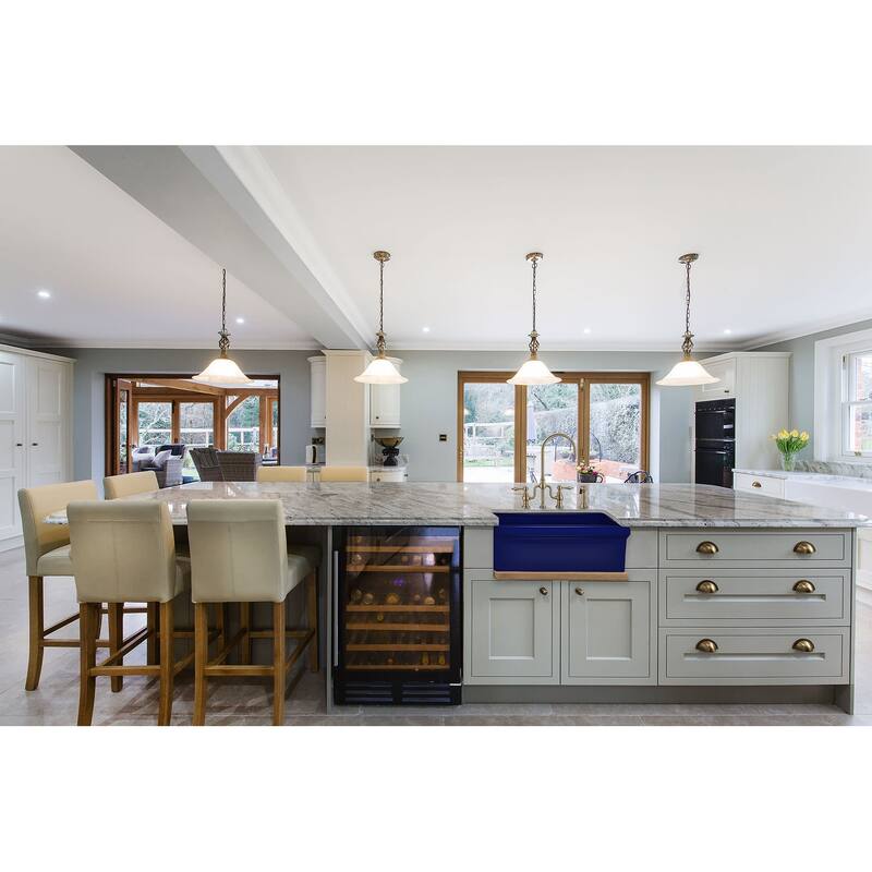 Whitehaus Glencove 30" Farmhouse Single Basin Fireclay Kitchen Sink