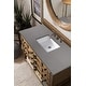 preview thumbnail 18 of 21, James Martin Vanities Malibu 48" Single Vanity, Honey Alder - 48 x 23.5 x 35.25 Grey Expo Quartz