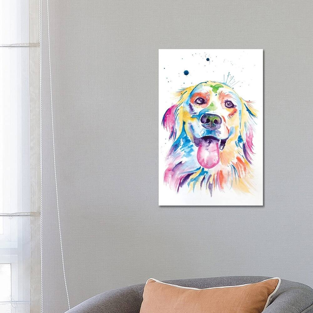 iCanvas "Watercolor Golden Retriever" by Jennifer Seeley Canvas Print