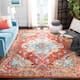 SAFAVIEH Monaco Lillie Boho Medallion Distressed Area Rug - 12' x 18' - Orange/Light Blue