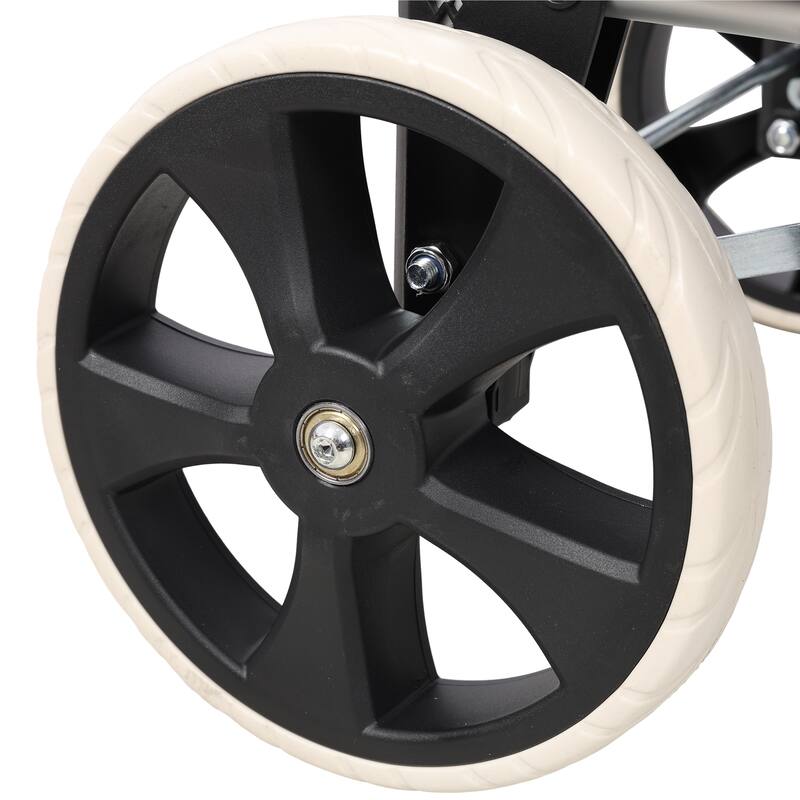 Shopping Trolley with Wheels, Trolley Black Foldable Shopping Cart, Removable Shopping Oxford Waterproof Bag