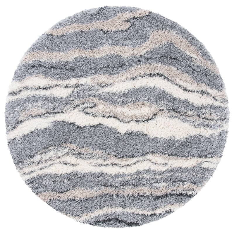 SAFAVIEH Fontana Shag Geanina Modern Abstract 2-inch Thick Rug