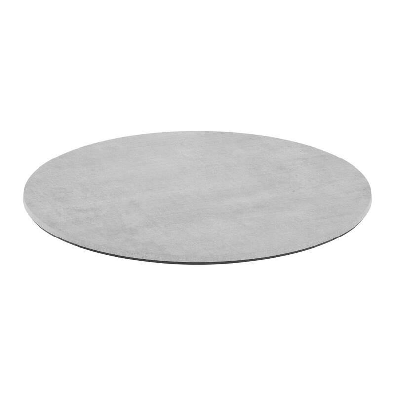 Commercial HPL Wrapped Seamless Scratch and Stain Resistant Tabletop - 31.25" Gray Faux Concrete