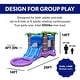 preview thumbnail 2 of 10, HeroKiddo 26 ft. Enchanted Forest Bounce House Dual Water Slide with Detachable Pool, Inflatable Combo for Kids