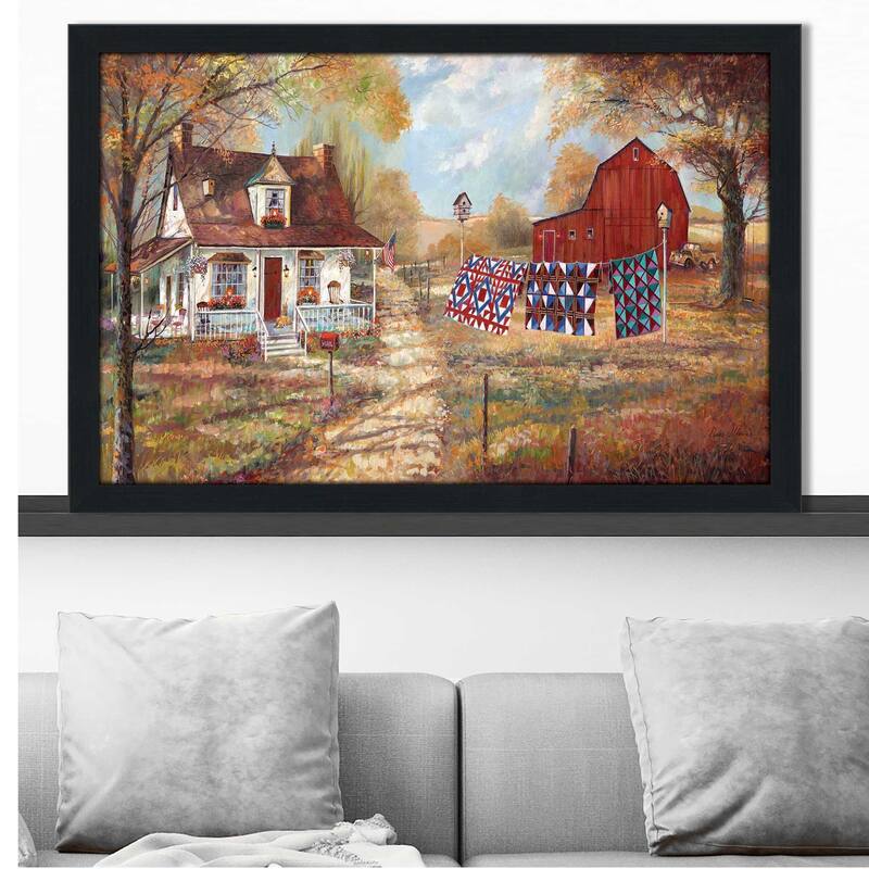 "Afternoon Quilting" by Ruane Manning Print on Acrylic