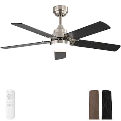 Quiet Energy-Efficient Reversible DC Motor Ceiling Fan with 6-Speed Remote Control & 3 Dimmable Light Colors