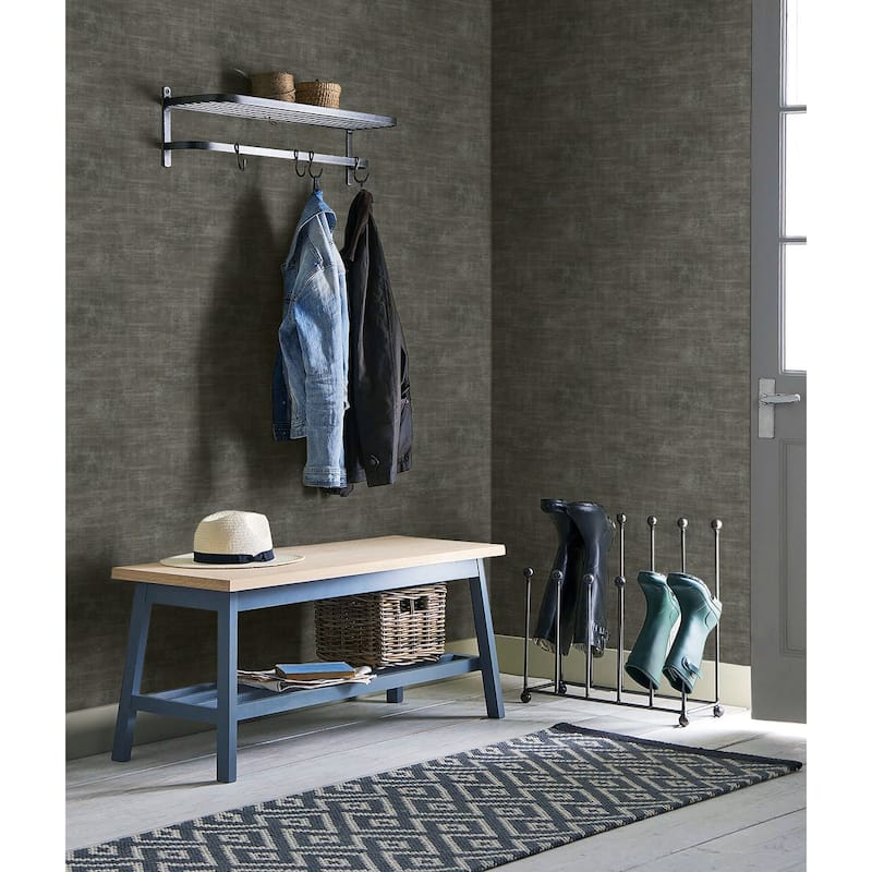 Seabrook Designs Eglantine Faux Unpasted Wallpaper