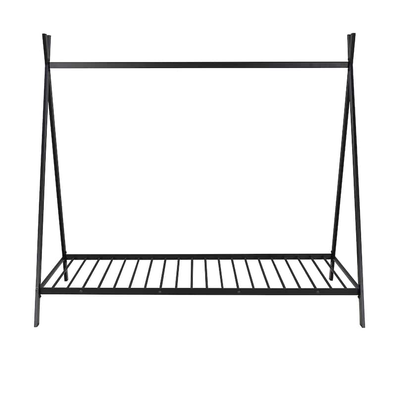 Twin Size Metal House Tent Bed for Kids