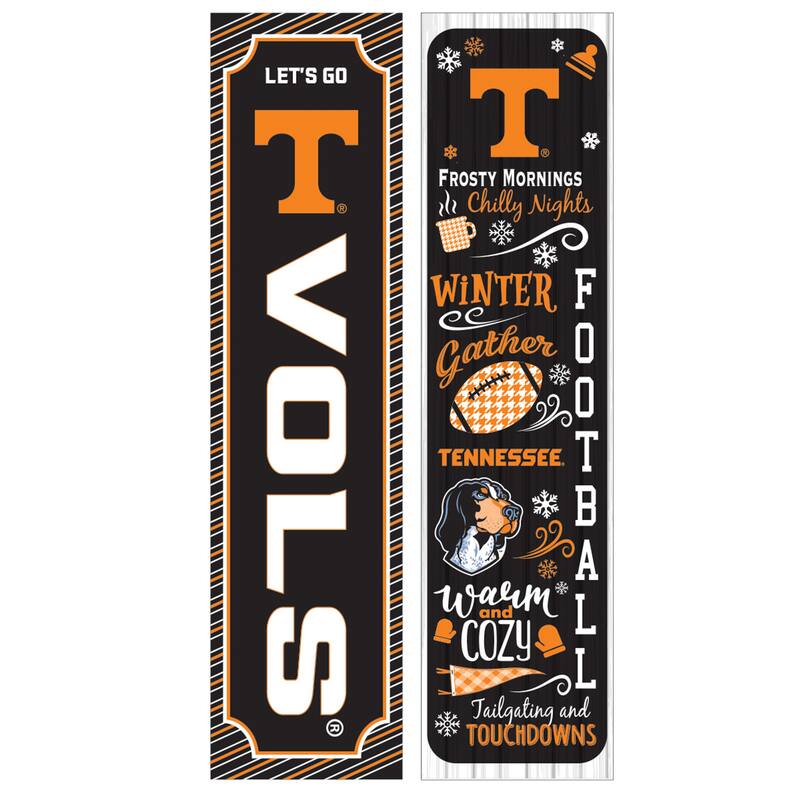 47" Double Sided Seasonal Porch Leaner, University of Tennessee - 47" x 11.25"