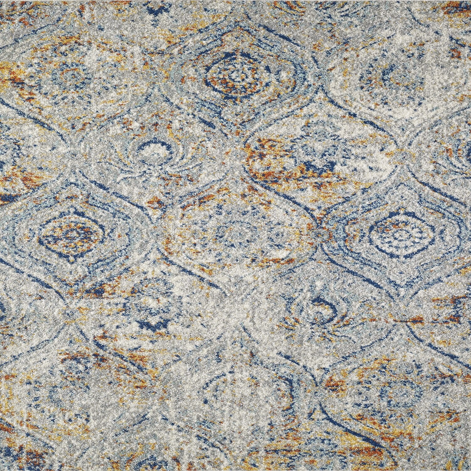 Totti Loops Cream/Multicolor 5x5 Oriental Rug - 5'X5' Round - 5'X5' Round