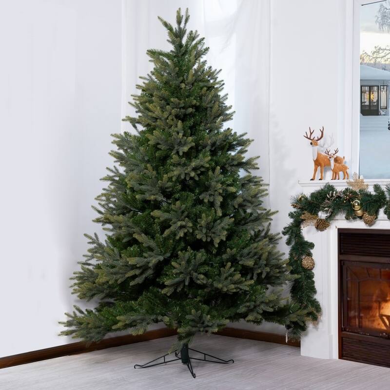 6/7/8/9FT Modern Artificial PE & PVC Grand Fir Christmas Tree - 8 Foot